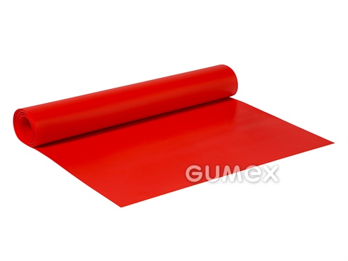 Technická fólie pro galanterní výrobky 842, tloušťka 0,3mm, šíře 1400mm, 49°ShD, desén D62, PVC, +5°C/+40°C, červená (3382)